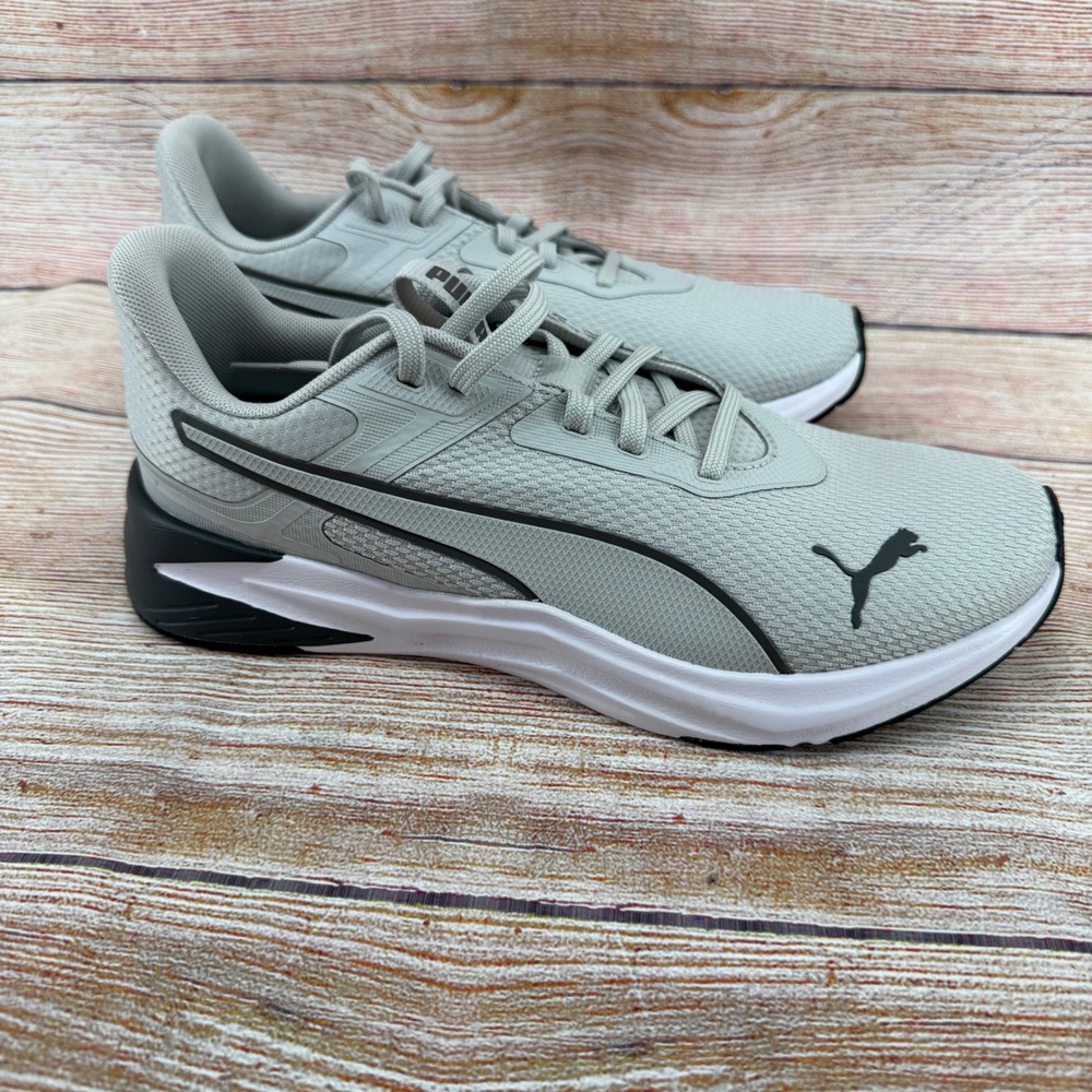 Puma Disperse Mens Running Shoes Gray Black White‎ 312263 04 Size 8.5